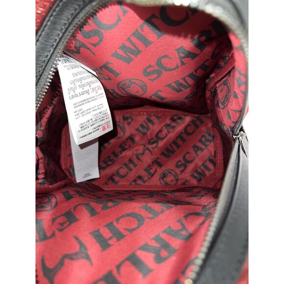 Loungefly Mini Backpack Womens Red Black Marvel Scarlet Witch Metallic Cosplay - Picture 5 of 5